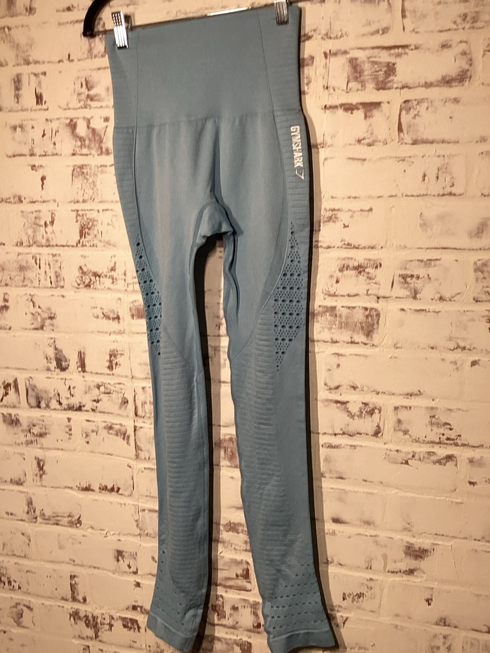 Gymshark Light Blue Seamless High-Waist Leggings Size S